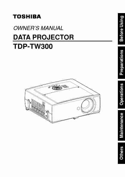 Toshiba Projector TDPTW300-page_pdf
